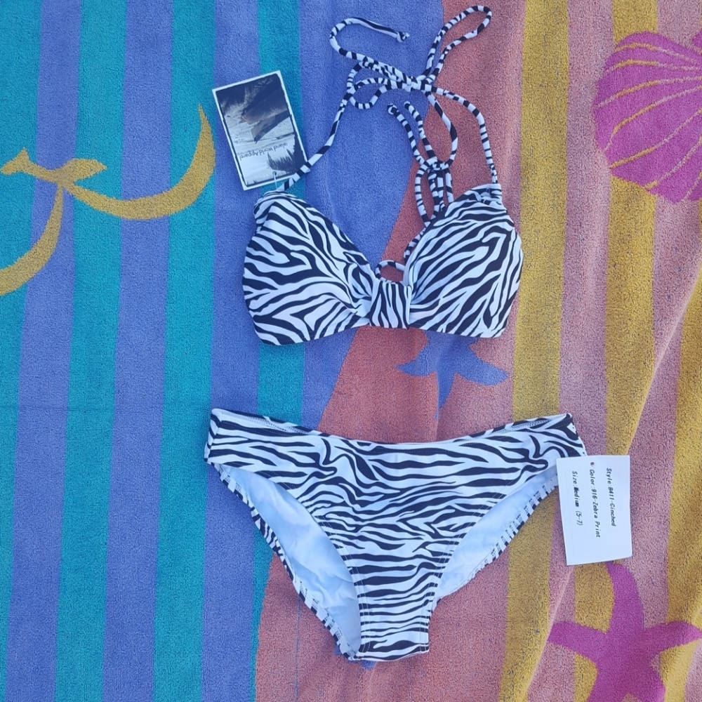 Zebra print bikini